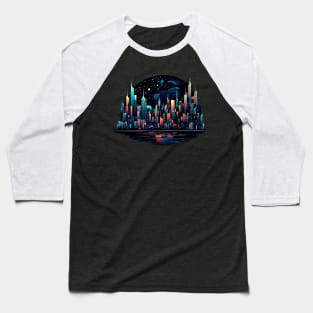 City at night Baseball T-Shirt